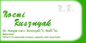 noemi rusznyak business card